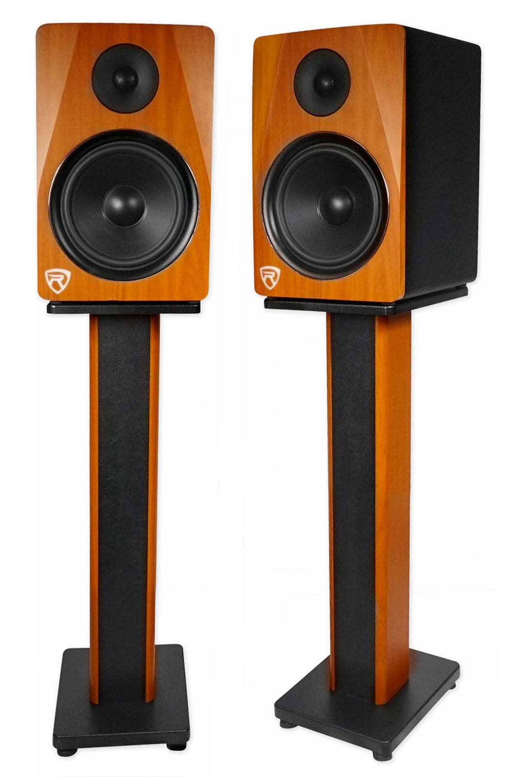Rockville RHT28C 28" 2Tone Bookshelf Speaker Stands Surround Sound Home Theater eBay