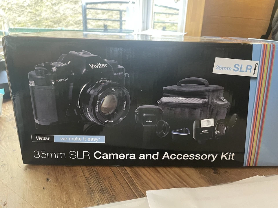 *Top Mint* Vivitar V3800N Film Camera Pentax K Mount & Accessory Kit From Japan - Image 2 of 4