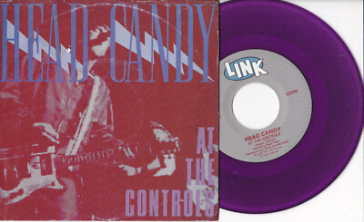 Head Candy -At The Controls- 7'' 45 US-Pressung, Purple Vinyl near mint
