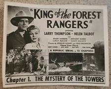 "King of the Forest Rangers" Chptr 1 - The Mystery of the Towers-1946 Lobbycard