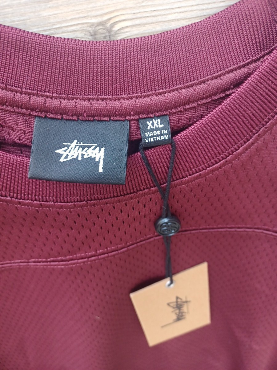 Stussy Brand Surfman Sports jersey - Burgundy - XXL #0123 | eBay