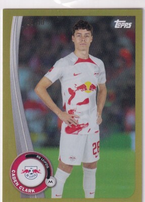 Topps 2023 RB Leipzig Fan Set No. LE-16 Caden Clark Gold 25/50