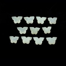Natural White Moonstone Butterfly Carved Drill Beads Loose Gemstone Wholesale