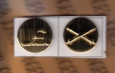 US Army Enlisted U.S. & Artillery Field FA Branch BOS award badge set c/b