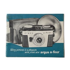 Argus-A-Four Camera Manual Instruction User Guide 1955 Original