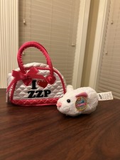 I Love Zhu Zhu Pets ZZP Carrier Bag Pet Purse  Fluffy Hamster Toy, Works