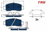 Bremsbelagsatz, Scheibenbremse Electric Blue Trw GDB3376BTE