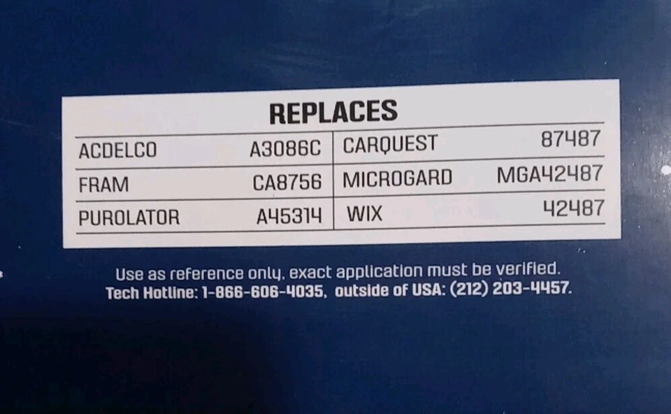 BRAND NEW in Box Air Filter STP SA8755 Chevrolet GMC Denali SEE SPECS FOR FITS - Image 4 of 4