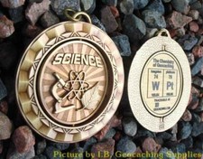 WpT - SPINNING Chemistry of Geocaching Geomedal Geocoin 2.25", Finish Choice