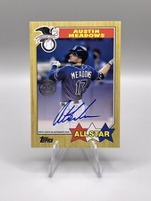 2022 Topps Austin Meadows Lot (2) - 1987 All Star Autograph & Game Used Relic