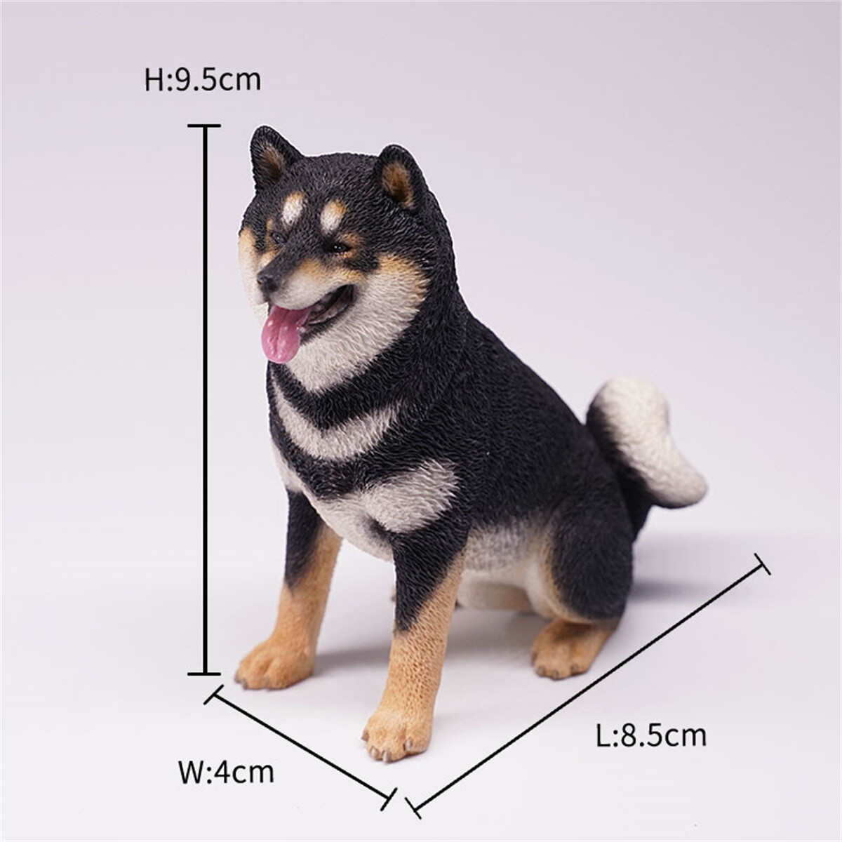 JXK 1:6 Scale Sitting Shiba Inu Model Pet Animal Figure Collection