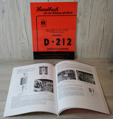 MC Cormick Bedienungsanleitung für Traktor D-212 Farmall