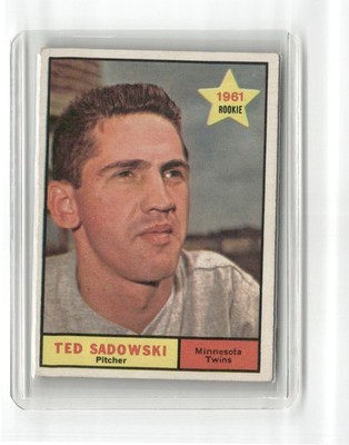 1961 Topps #254 Ted Sadowski EX - NM