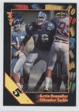 1991 Wild Card Draft 5 Stripe Kevin Donnalley #42 Rookie RC 0b3. rookie card picture