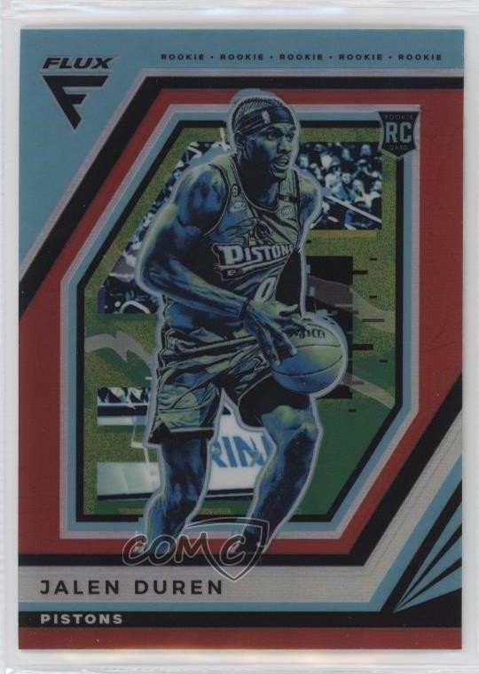 2022-23 Panini Flux Rookies Red Prizm Jalen Duren #226 Rookie RC 17u0