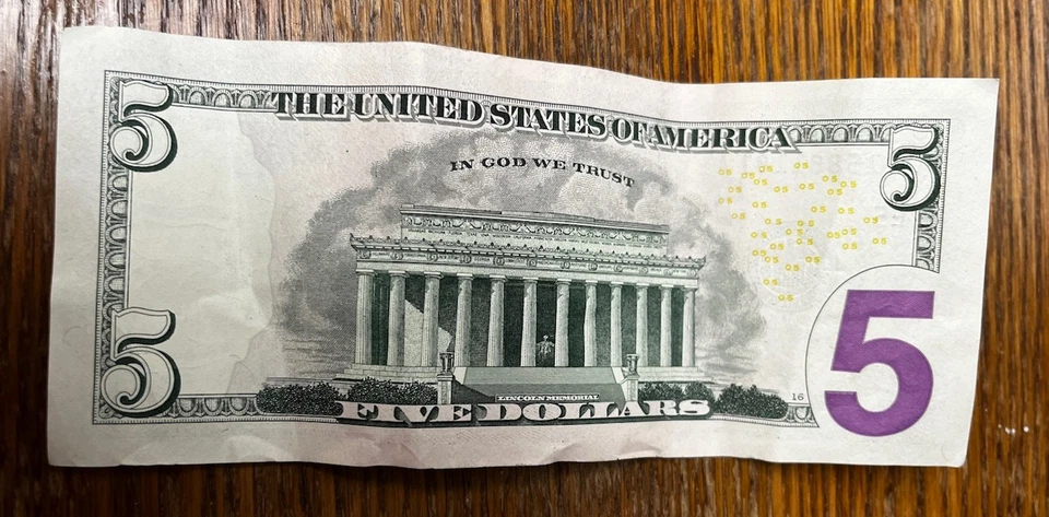 Rare Five Dollar Serial Number Bill Quad Triplet, U.S. Currency Series 2021 - Image 4 of 4