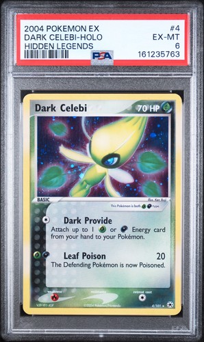 Dark Celebi graded PSA 6 for sale on eBay