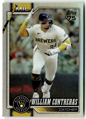 2026 Topps MLB Series One No. 192 William Contreras Holo