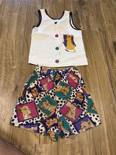 Rare Vintage 90s Disney The Lion King Simba Childrens Shirt And Short Set AOP