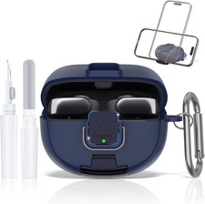 For Bose Ultra Open Earbuds Case with Secure Lock Phone Stand, Soft TPU Shockp
