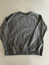 Mack Weldon Sweatshirt Mens Large Gray Ace Crew Neck Daily Wear Casual Pullover