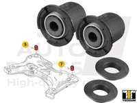 Silentblock Unterfahrgestell Hinten Renault Espace Iv, Laguna Ii, Trafic II Bus
