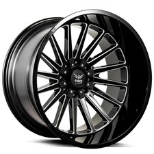 26x14 Force Off-road Wheel F40 6x135 6x139.7 -76mm Cb 106.1 Black Milled