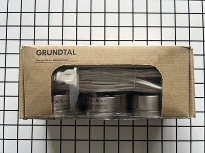Ikea Grundtal 17999 Under Cabinet Light with AC Adapter Silver