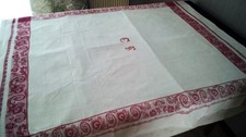 Grande Nappe Ancienne +10 Serviettes