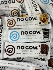 48 No Cow Protein Bars - 3/2026 - Cookie Dough - Cookies N Cream - Fudge Brownie