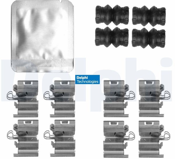 Delphi LX0818 ZubehöRsatz FüR Scheibenbremsbelag ZubehöRsatz Bremsbelag-image