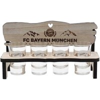 Fc Bayern MüNchen Schnapsbank Schnapsglas SchnapsgläSer 4Er-Set Fcb Fanartikel