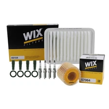 Wix Tune Up Kit NGK 4 Spark Plug & Coil Boots Kit for Corolla Matrix Vibe 1.8 L4