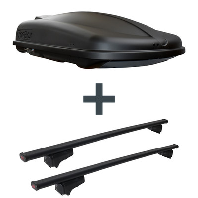 Dachbox Topbox TopBox 420 Duo + Dachträger G3 Clop für Chrysler Stow 'n' Go V RT