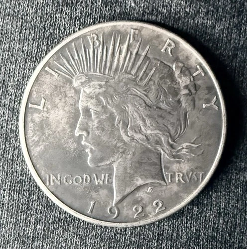 Toned EF 1922 Peace Silver Dollar $1