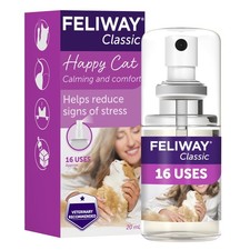 FELIWAY Classic Cat Calming Odourless Spray 20ml Comforts Cats at Home and On