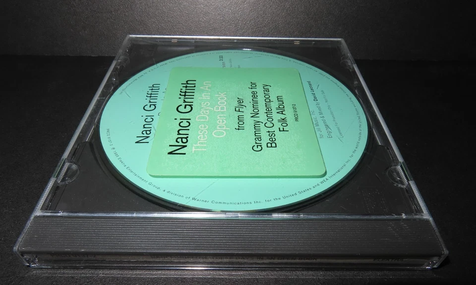THESE DAYS IN AN OPEN BOOK by NANCI GRIFFITH-Rare PROMOTIONAL CD Single--CD Foto 3 de 4