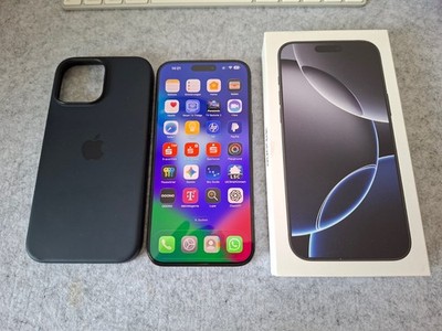 Apple iPhone 16 Pro Max - 256 GB - Black Titanium (Ohne Simlock)-96% AKKU-TOP