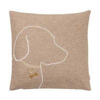 Sander Milo KissenhüLle Dekokissen Sofakissen Couchkissen Hund 40X40 Cm Beige
