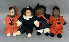 5" Doll Porcelain Face Cloth Body. Set Of 7