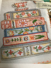 Cross Stitch Chart stack of books