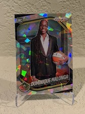 2025 Panini Prizm WNBA Variation Cracked Ice Prizm #144 Dominique Malonga