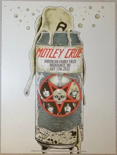 2022 Motley Crue - Milwaukee Lithograph Concert Poster by Josh Bearmish