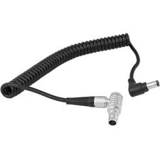 CAMVATE Coiled 2 Pin Push-Pull Connector to DC 2.5mm Plug Power Cable #C2344