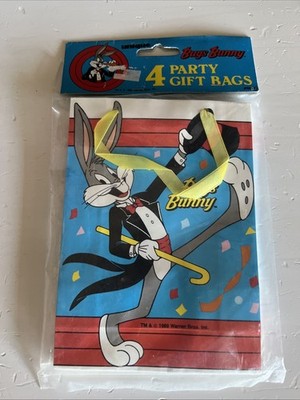 Bugs Bunny Loot Bags Unique 1989 Vintage Birthday 4 Bags New And Sealed