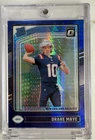 2024 Panini Donruss Optic - Rated Rookie Drake Maye #229 Blue Hyper Prizm (RC)