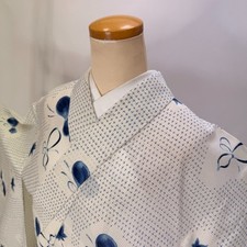 Komon sya summer Kimono Vintage Polyester Free Shipping M size 5619