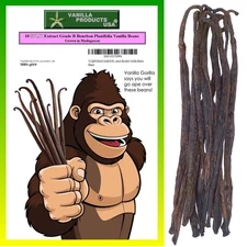 Grade A Gourmet Madagascar Vanilla Beans For Extract Cooking 10 Count Pack