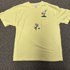 Vintage 2000 Warner Bros Looney Tunes Wile E Coyote Road Runner T-Shirt - Sz XL