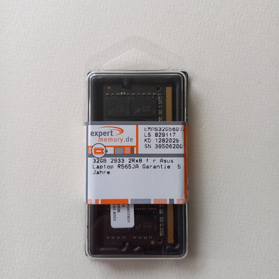 32GB RAM Speicher für Asus VivoBook R565JA-EJ283T